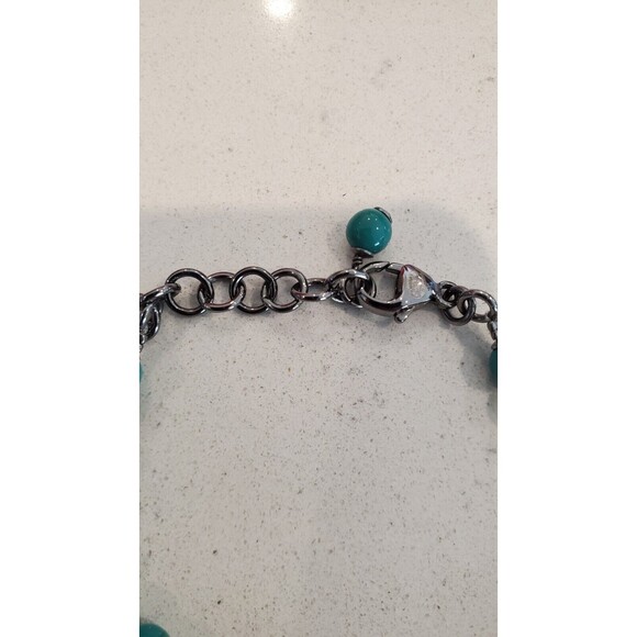 CHANEL Bracelet CC Ruthenium Green & Gray 23A NIB - Picture 3 of 7